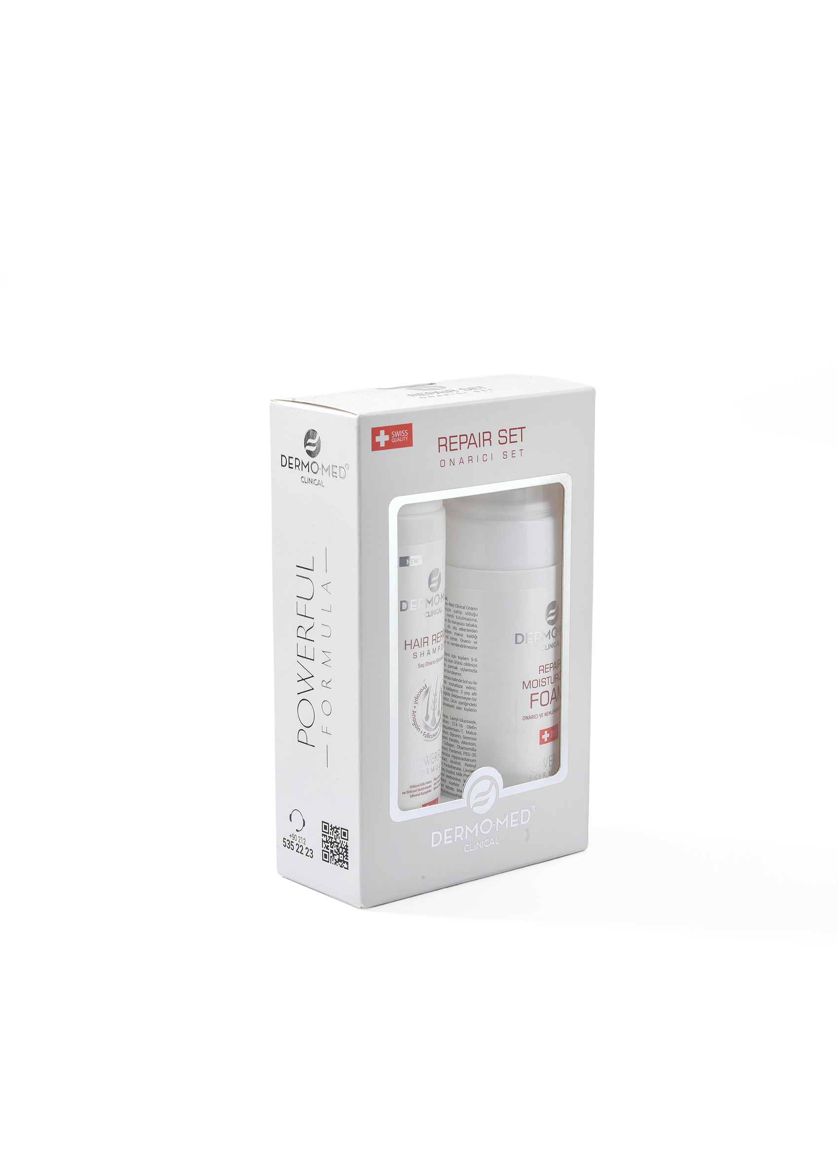 Dermo-Med Clinical Onarıcı Set(250 Ml Şampuan+150 Ml Köpük) Dermo-Med Clinical Onarıcı Set(250 Ml Şampuan+ 150 Ml Köpük) - Görsel 1